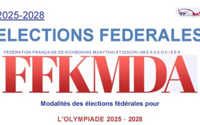 FFKMDA – Élections Fédérales pour l’Olympiade 2025-2028