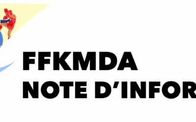 FFKMDA – Rappel Important