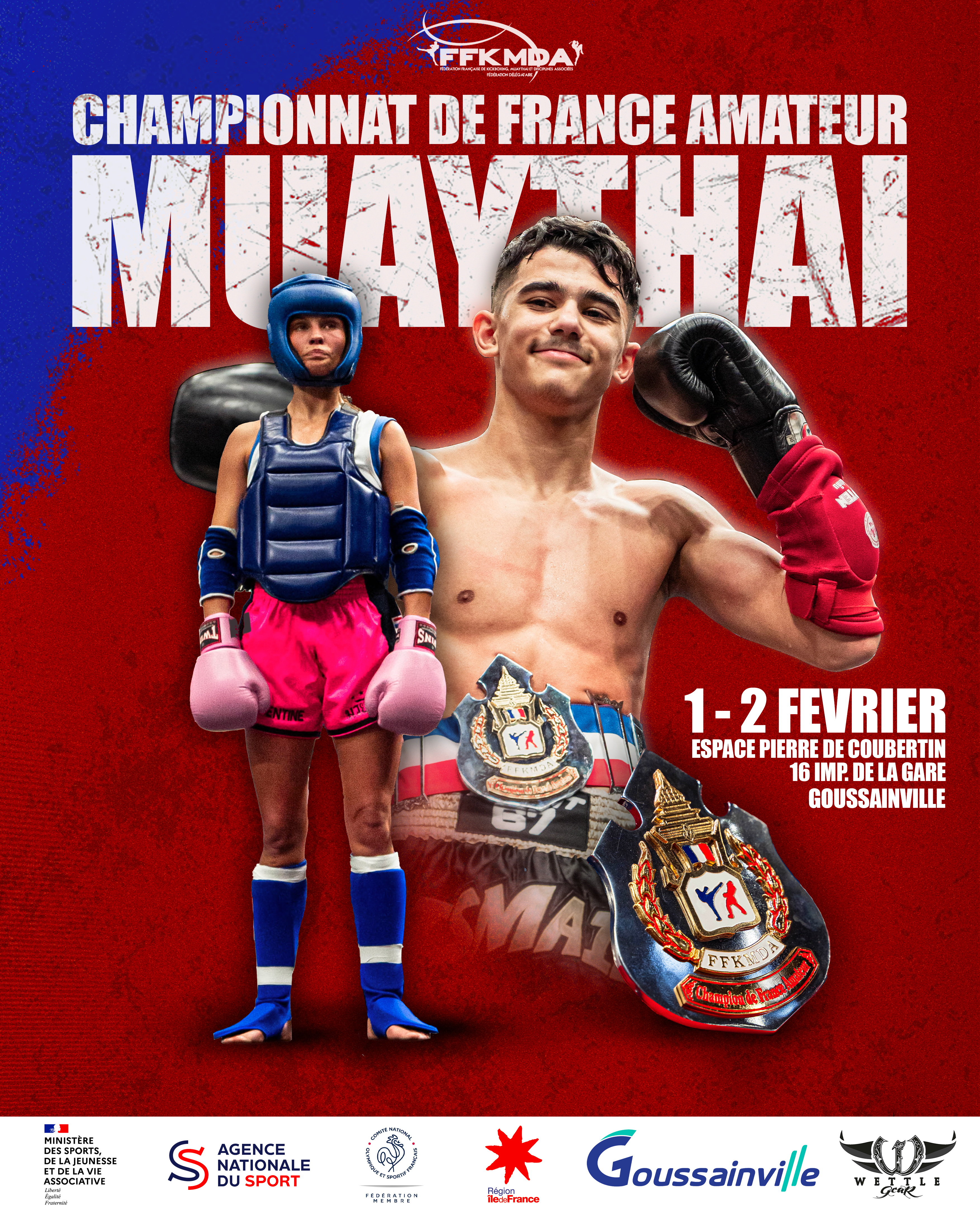 Championnat de France Amateur Muay Thaï – 1er et 2 février 2025 🥊 📍 Espace Pierre de Coubertin, 16 impasse de la Gare, Goussainville (95) La Fédération donne le coup d'envoi de l'année avec l'un des événements majeurs du calendrier : le Championnat de France Amateur de Muay Thaï ! 🔥 Une compétition qui promet d'être riche en intensité, en émotions fortes et en révélations sportives. Ce championnat est bien plus qu'une simple compétition. C'est un véritable moment de partage, d'échange et de valorisation des valeurs du sport, en particulier celles propres au Muay Thaï : respect, humilité, courage et détermination. 💥 Une belle entrée en matière pour 2025 ! 👉 Rendez-vous les 1er et 2 février à Goussainville "Sawadee Khrap" สวัสดีครับ #muaythai #ffkmda #championnatdefrance #goussainville #2025